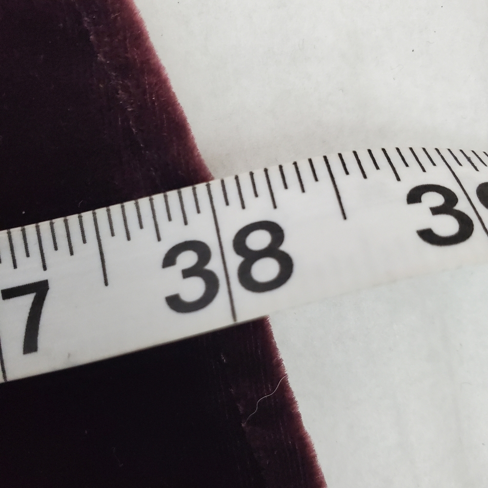 EILEEN FISHER VELVET MANDARIN COLLAR BURGUNDY Shirt Dress S/P - Picture 10 of 16